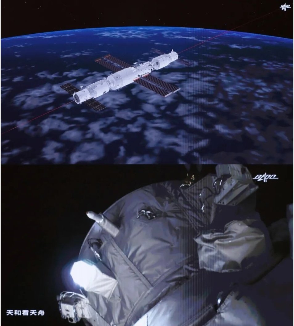 llegada de la cápsula tianzhou-3