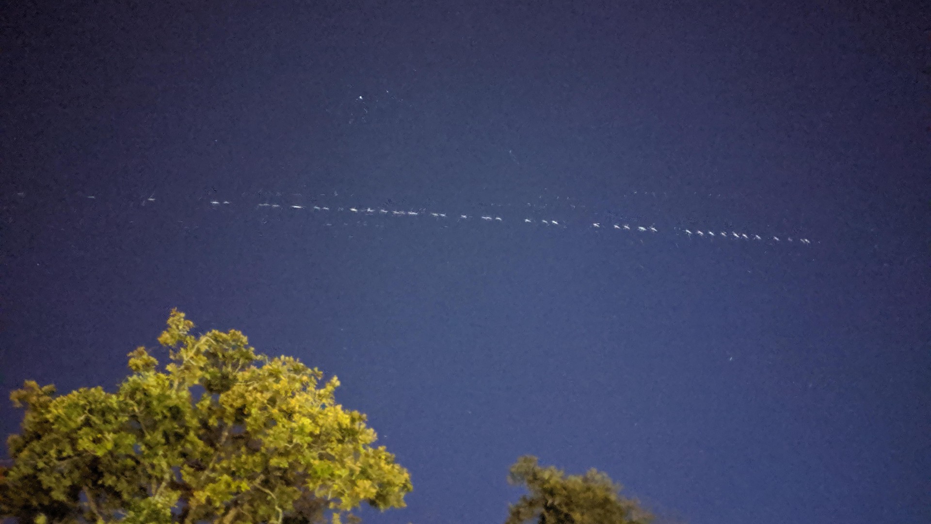 ver a los satélites Starlink