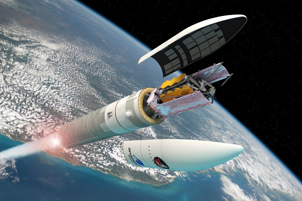 james webb en el ariane 5