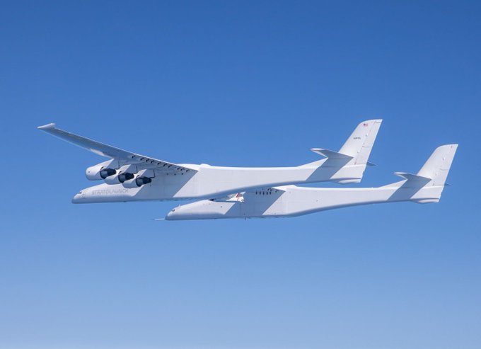 Stratolaunch lanza por primera vez su nave hipersónica.